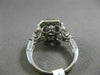 ESTATE 2.67CT DIAMOND & AAA EMERALD 14KT WHITE & YELLOW GOLD 3D ENGAGEMENT RING