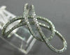 ESTATE LARGE .37CT DIAMOND 14KT WHITE GOLD 3D INFINITY LOVE KNOT LOVE FUN RING