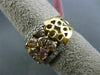 ESTATE LARGE GIA 5.11CT MULTI COLOR DIAMOND 18KT TWO TONE GOLD MULTI SHAPE RING