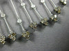 EXTRA LARGE 4.51CT WHITE & CHOCOLATE FANCY DIAMOND 18KT WHITE GOLD FLOWER BROOCH