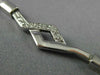ANTIQUE 1CT DIAMOND 14K WHITE GOLD 3D CLASSIC LINK ITALIAN NECKLACE #15797