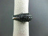 ESTATE WIDE 2.04CT BLACK & WHITE DIAMOND 14K WHITE GOLD DOLPHIN FUN RING AMAZING