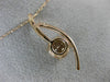 ESTATE 1.65CT DIAMOND & AAA MORGANITE 14KT ROSE GOLD 3D ELONGATED LOVE PENDANT