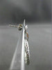 ESTATE LARGE 1.0CT DIAMOND 14KT WHITE GOLD CIRCLE OF LIFE ETOILE HOOP EARRINGS