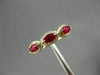 ESTATE .71CT DIAMOND & AAA RUBY 14K YELLOW GOLD 3D HALO WEDDING ANNIVERSARY RING