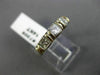 ESTATE .75CT PRINCESS DIAMOND 14KT TWO TONE GOLD WEDDING ANNIVERSARY RING #7305