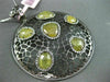 ESTATE LARGE 1.36CT DIAMOND & YELLOW SAPPHIRE 14K BLACK GOLD 3D FILIGREE PENDANT