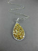 ESTATE EXTRA LARGE 4.48CT WHITE & FANCY YELLOW DIAMOND 18KT 2 TONE GOLD PENDANT