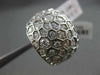 ESTATE LARGE 2.05CT DIAMOND 18KT WHITE GOLD 3D ETOILE MULTI HEXAGON FUN RING