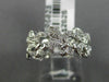 ESTATE .26CT DIAMOND 14KT WHITE GOLD 3D FLEUR DE LIS ETERNITY ANNIVERSARY RING