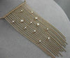 ESTATE LARGE .53CT DIAMOND 14KT ROSE GOLD 3D CHANDELIER BY THE YARD FUN NECKLACE