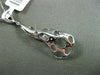 ESTATE .31CT DIAMOND 14KT WHITE GOLD 3D OPEN FILIGREE ELONGATED HANGING PENDANT
