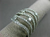 ESTATE LARGE 1.92CT DIAMOND 18KT WHITE GOLD 3D MULTI ROW ETOILE WAVE LOVE RING