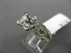 ESTATE .79CT DIAMOND 14KT WHITE GOLD 6 PRONG FILIGREE SEMI MOUNT ENGAGEMENT RING