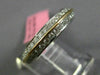 ESTATE 1.17CT DIAMOND 18KT 2 TONE GOLD TWO ROW ETERNITY WEDDING ANNIVERSARY RING