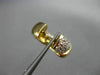 ESTATE .30CT DIAMOND 14KT TWO TONE GOLD 3D CLASSIC PAVE CLUSTER EARRINGS #21221