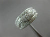 ESTATE WIDE .50CT DIAMOND 14KT WHITE GOLD SEMI ETERNITY WEDDING ANNIVERSARY RING