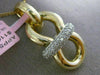ESTATE LARGE .40CT DIAMOND 14K WHITE & YELLOW GOLD 3D PAVE BOW LOVE KNOT PENDANT