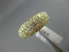 ESTATE 1.53CT DIAMOND 18KT YELLOW GOLD 3D SEMI ETERNITY WEDDING ANNIVERSARY RING