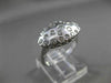 ANTIQUE .65CT ROUND DIAMOND 14KT WHITE GOLD FILIGREE ETOILE MATTE RING #21031