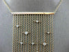ESTATE LARGE .53CT DIAMOND 14KT ROSE GOLD 3D CHANDELIER BY THE YARD FUN NECKLACE