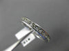 ESTATE .60CT DIAMOND 14KT WHITE GOLD 3D CLASSIC CHANNEL ANNIVERSARY RING #19399