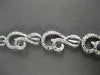 ESTATE WIDE 1.25CT DIAMOND 18KT WHITE GOLD 3D MUSICAL NOTE BRACELET AMAZING!!