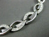 ESTATE WIDE .75CT DIAMOND 14KT WHITE GOLD INFINITY ITALIAN NECKLACE #22673
