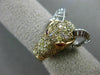 ESTATE 1.8CT FANCY COLOR DIAMOND & AAA RUBY 18k WHITE & ROSE GOLD HAPPY RAM RING