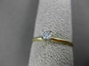 ESTATE .15CT DIAMOND 14KT TWO TONE GOLD CLASSIC SOLITAIRE FRIENDSHIP RING #23779