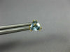 ESTATE .90CT AAA AQUAMARINE 14KT YELLOW GOLD 3D TRILLION STUD EARRINGS #25206