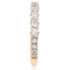 .79CT DIAMOND 18KT ROSE GOLD 5 STONE SHARE PRONG SEMI ETERNITY ANNIVERSARY RING