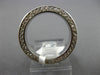 ANTIQUE 1.2CT ROUND DIAMOND 14K WHITE GOLD CLASSIC FILIGREE ETERNITY RING #17735