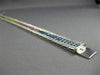 ESTATE 15.07CT DIAMOND & MULTI COLOR SAPPHIRE 14KT WHITE GOLD MULTI ROW BRACELET