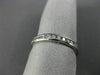 ESTATE .40CT DIAMOND 14KT WHITE GOLD SEMI ETERNITY CHANNEL ANNIVERSARY RING 1634