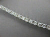 ESTATE 7.30CTW DIAMOND 14KT WHITE GOLD SQUARE LINE TENNIS BRACELET 7.50" #21554