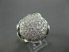 ESTATE LARGE 1.82CT DIAMOND 14KT WHITE GOLD CIRCULAR DOME SHAPED RING AMAZING!!