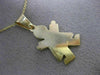 ESTATE 14KT YELLOW GOLD HANDCRAFTED BABY GIRL ENGRAVABLE FLOATING PENDANT #25208