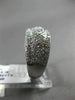 ESTATE WIDE .50CT DIAMOND 14KT WHITE GOLD SEMI ETERNITY WEDDING ANNIVERSARY RING