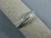 ESTATE .10CT DIAMOND 14K WHITE GOLD ROUND CHANNEL SEMI ETERNITY ANNIVERSARY RING
