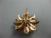 ESTATE LARGE 1.47CT DIAMOND 18K ROSE GOLD 3D FLOWER HANDCRAFTED CLIP ON EARRINGS