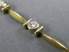 ESTATE 1.04CT ROUND DIAMOND 14K WHITE & YELLOW GOLD TENSION BEZEL BRACELET #1441