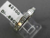 ESTATE .69CT PRINCESS DIAMOND 14KT WHITE GOLD 3D CHANNEL ANNIVERSARY RING #15831
