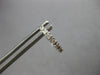 ESTATE SMALL .20CT DIAMOND 14KT WHITE GOLD FILIGREE HUGGIE HOOP EARRINGS #27900