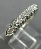 ANTIQUE .16CT DIAMOND PLATINUM CLASSIC 7 STONE WEDDING ANNIVERSARY RING #26216