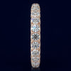 2.21CT DIAMOND 14KT ROSE GOLD 3D SHARED PRONG ETERNITY WEDDING ANNIVERSARY RING