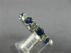 2.81CT DIAMOND & AAA SAPPHIRE 14K WHITE GOLD ETERNITY WEDDING ANNIVERSARY RING