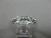 ESTATE .64CT DIAMOND 14KT WHITE GOLD 3D ETOILE ETERNITY WEDDING ANNIVERSARY RING
