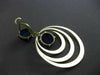 ESTATE LARGE 15CT AAA AMETHYST 14KT YELLOW GOLD MULTI CIRCULAR HANGING EARRINGS