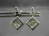 ANTIQUE .50CT DIAMOND 14K WHITE GOLD STAR CLUSTER FRIENDSHIP STUD EARRINGS #5272